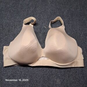 Cacique Lightly Lined Full Coverage Bra‎ Size 42DD Underwired Beige